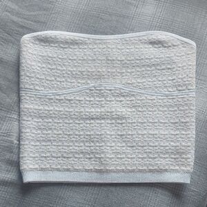 NWT Express Cream and White Textured Strapless Tube Top Size XS